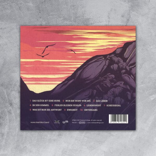 MANTIKOR Deutschrock Momentaufnahme CD Cover Back